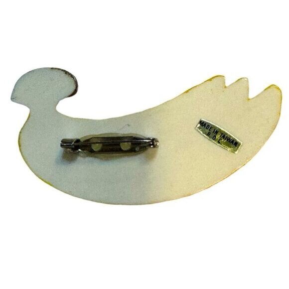 Brooch – Vintage 1970s Hand-Painted Banana Bunch Pin - Picture 2 of 3